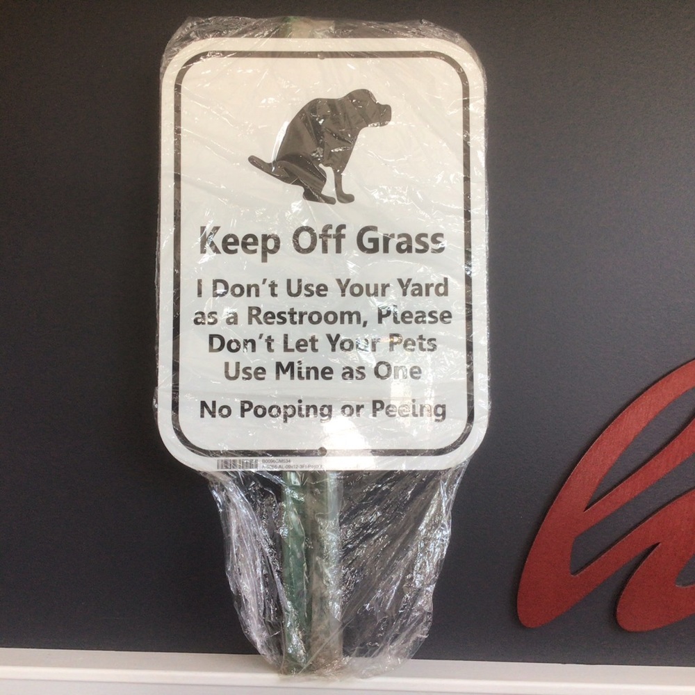 KeepOff Grass Metal Sign Kit
